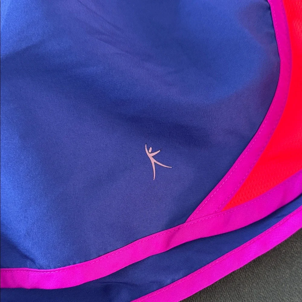 Danskin Now Blue and Pink Athletic Shorts.  CAJA # 4‎